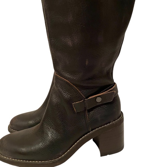 Franco Sarto Women's Kiana Black Leather Tall Zipper Knee-High Boots Shoes 7M - Picture 9 of 16